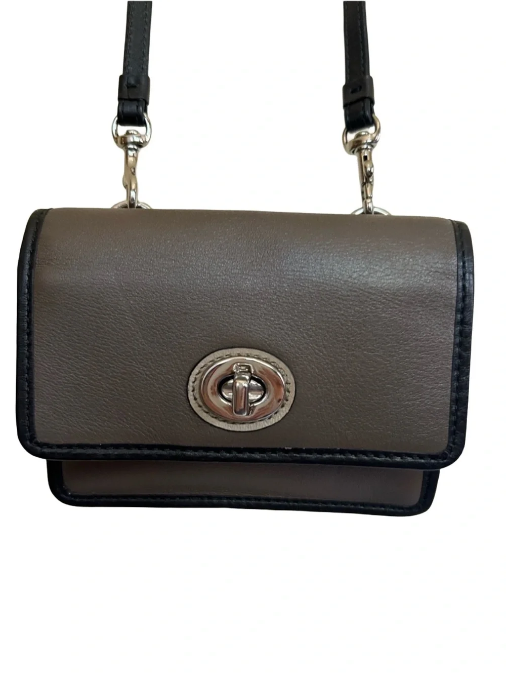Coach Legacy Leather Colorblock Mini Wallet Crossbody Bag NWOT